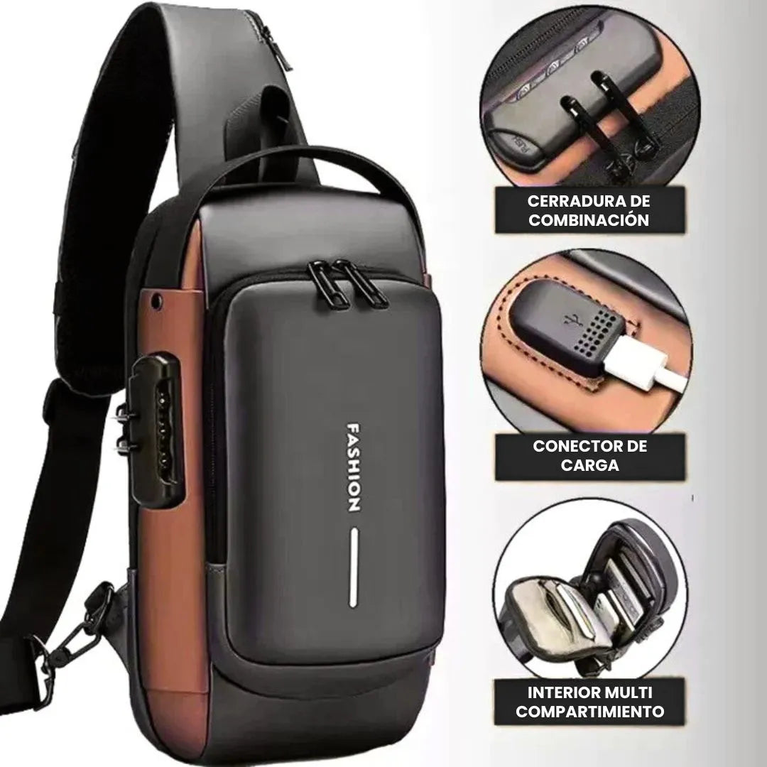 Bolso Antirrobo Deportivo con Carga USB