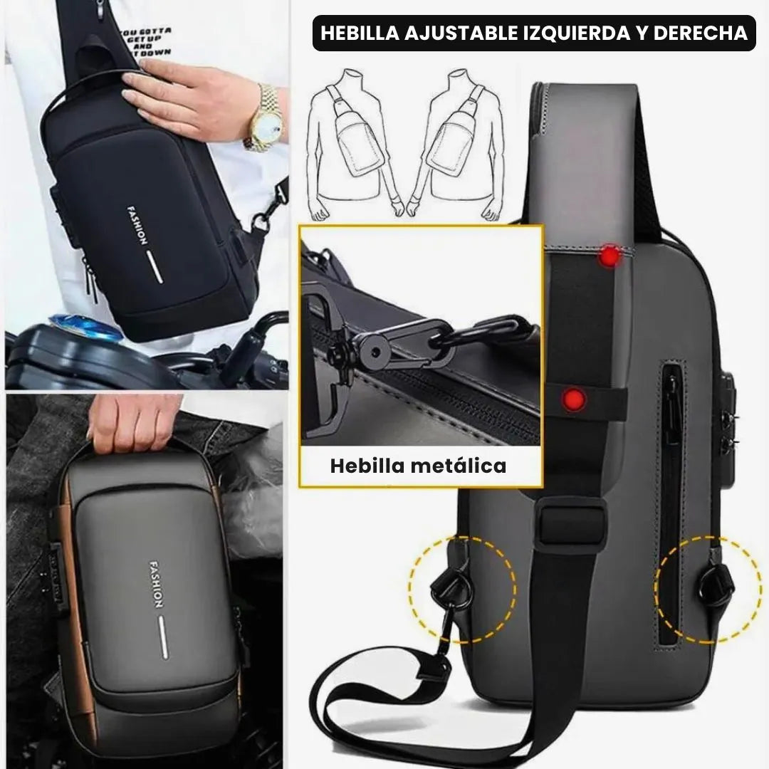 Bolso Antirrobo Deportivo con Carga USB